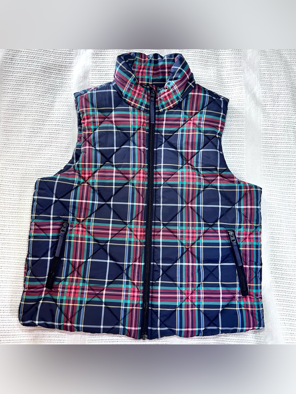 Vera Bradley Tartan Plaid Puffer Vest Women’s Large